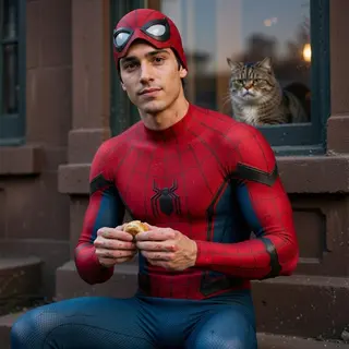 Кот на карнизе