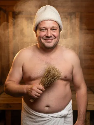 Баня, которую он сложил сам