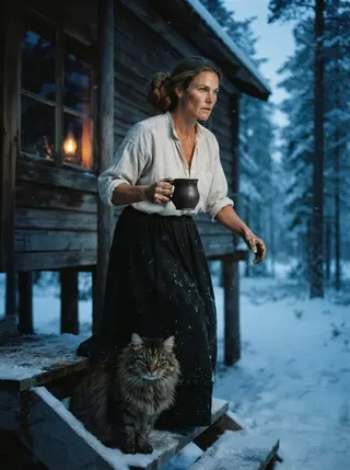 Кордон, вечер